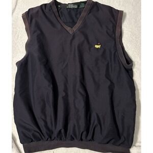 Masters Collection Men's XL Navy Blue Sleeveless Golf Windbreaker Pullover Vest